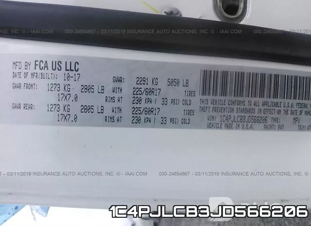 1C4PJLCB3JD566206 фото 10