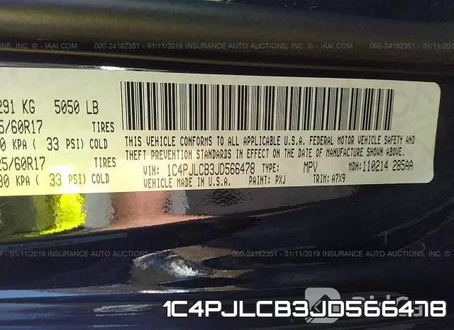 1C4PJLCB3JD566478 фото 10