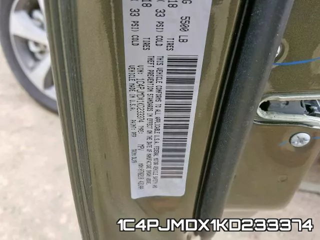 1C4PJMDX1KD233374 фото 2