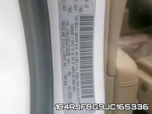 1C4RJFBG9JC165336 фото 2