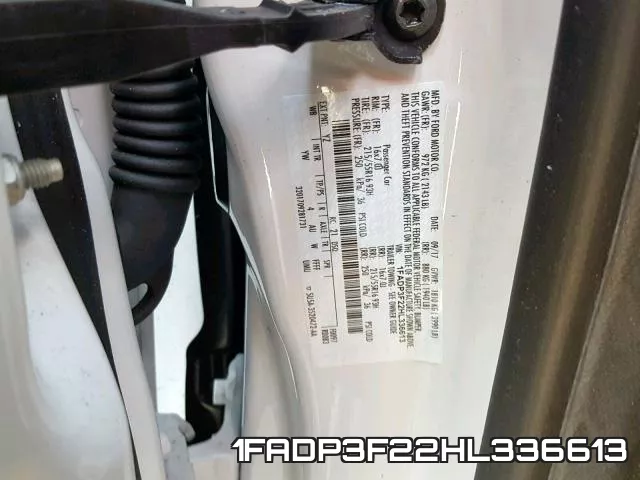 1FADP3F22HL336613 фото 2