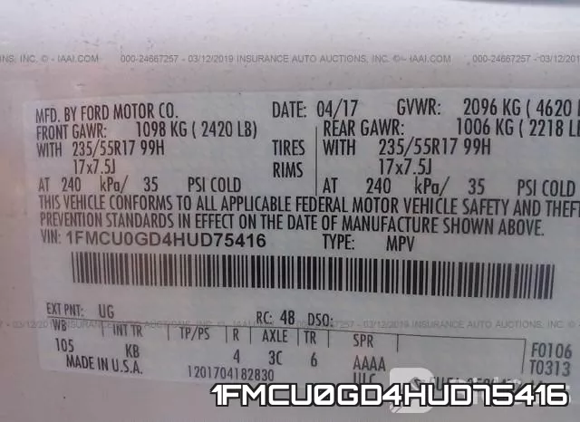 1FMCU0GD4HUD75416 фото 10