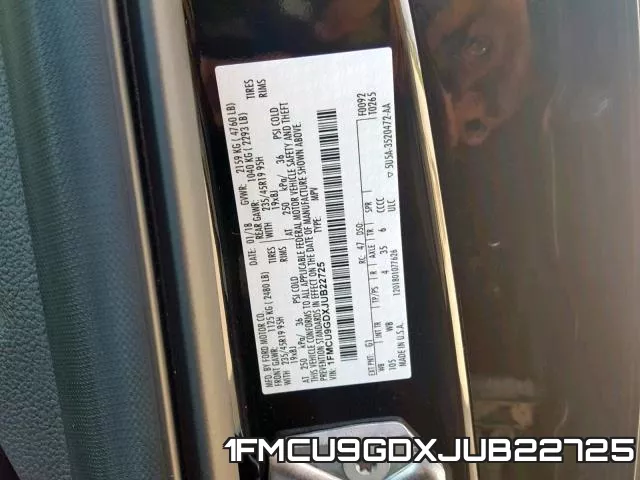 1FMCU9GDXJUB22725 фото 2