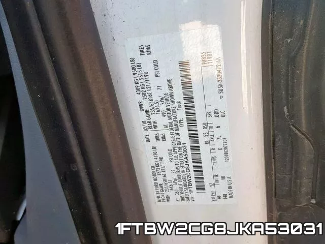 1FTBW2CG8JKA53031 фото 2