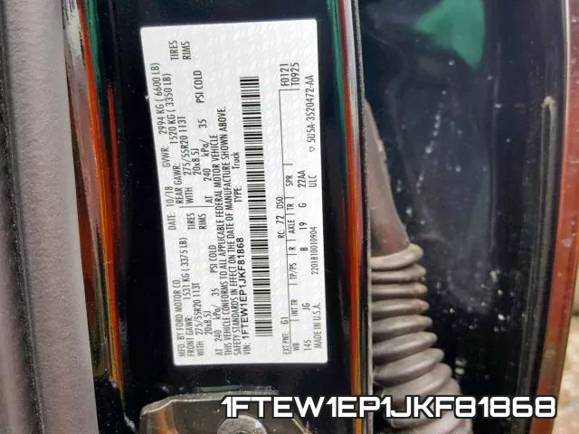 1FTEW1EP1JKF81868 фото 2