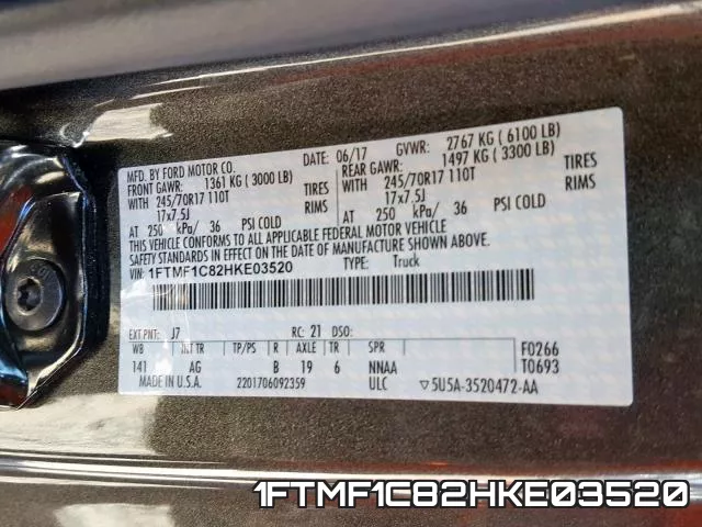 1FTMF1C82HKE03520 фото 2