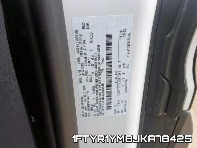 1FTYR1YM8JKA78425 фото 2