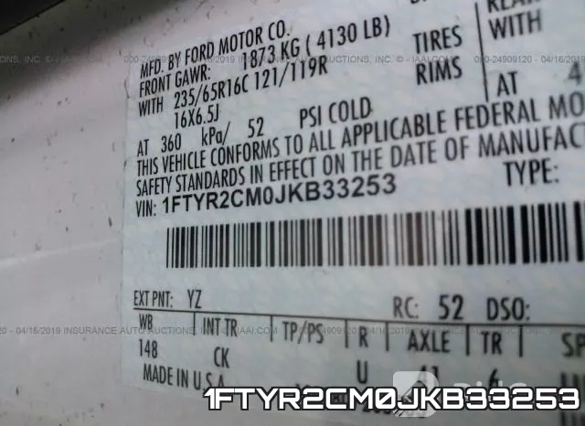 1FTYR2CM0JKB33253 фото 10