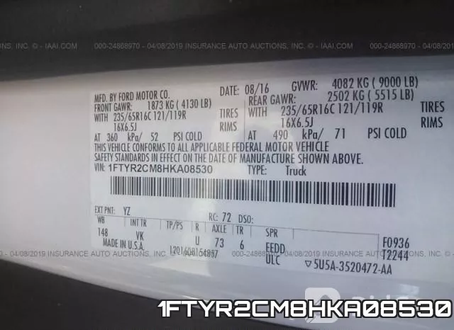 1FTYR2CM8HKA08530 фото 10