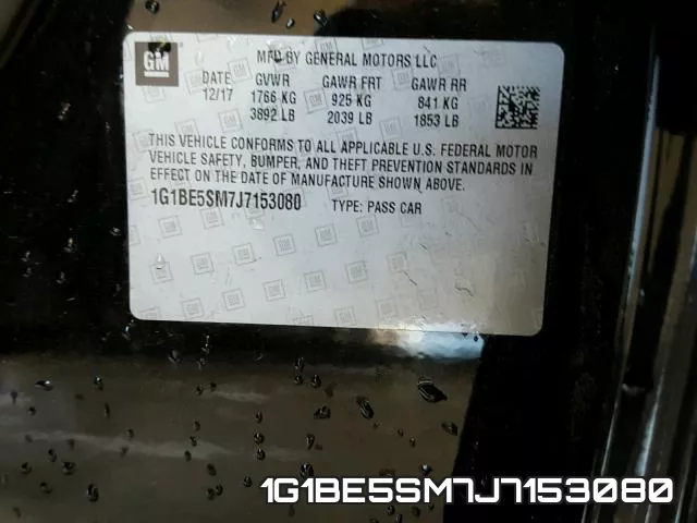 1G1BE5SM7J7153080 фото 2