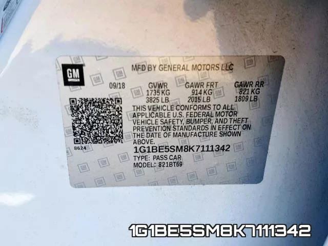 1G1BE5SM8K7111342 фото 2