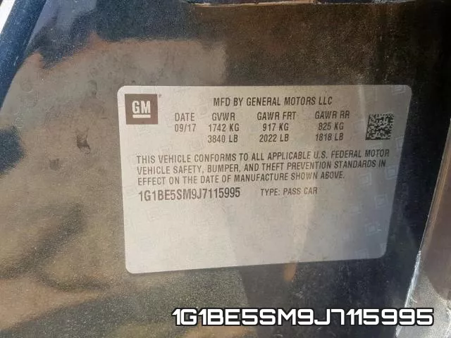 1G1BE5SM9J7115995 фото 2