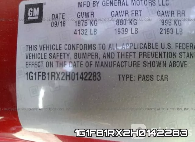 1G1FB1RX2H0142283 фото 10