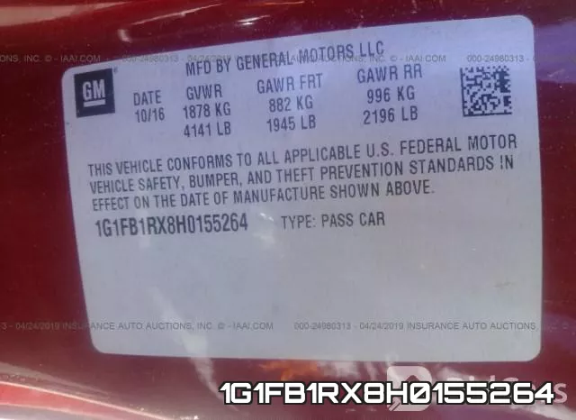 1G1FB1RX8H0155264 фото 10