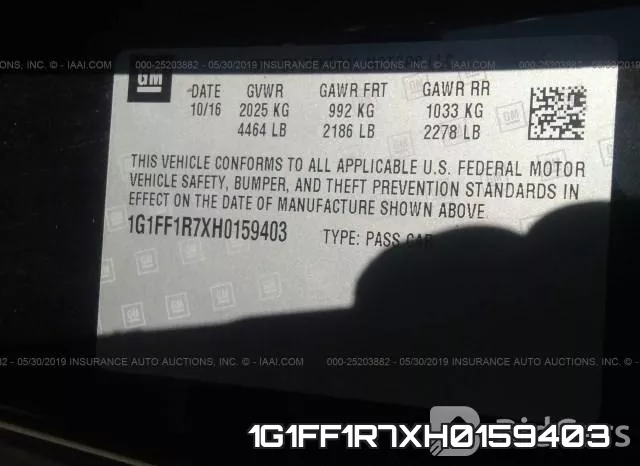 1G1FF1R7XH0159403 фото 10