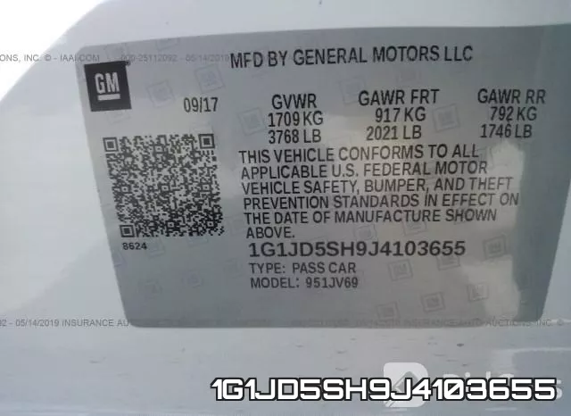 1G1JD5SH9J4103655 фото 10