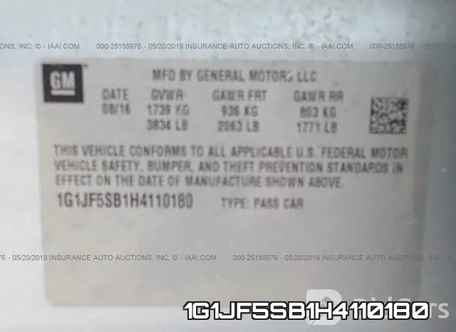 1G1JF5SB1H4110180 фото 10