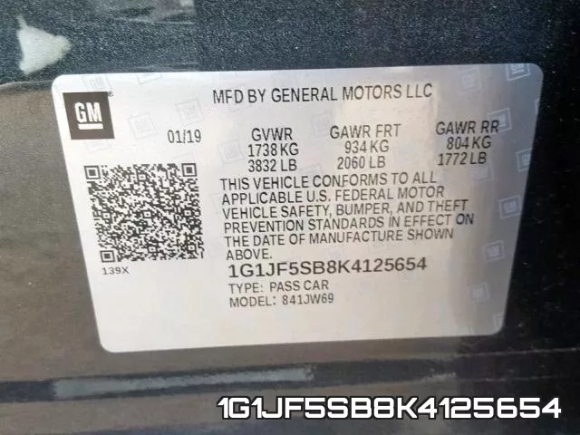 1G1JF5SB8K4125654 фото 2