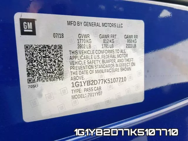 1G1YB2D77K5107710 фото 2