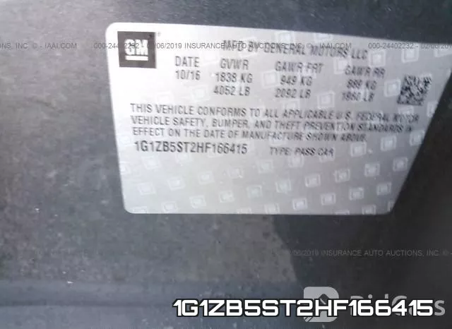 1G1ZB5ST2HF166415 фото 10