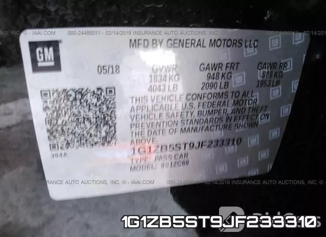 1G1ZB5ST9JF233310 фото 10