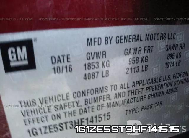 1G1ZE5ST3HF141515 фото 10