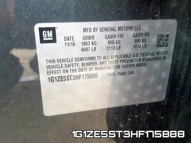 1G1ZE5ST3HF175888 фото 2
