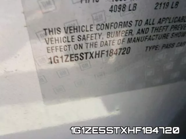 1G1ZE5STXHF184720 фото 2