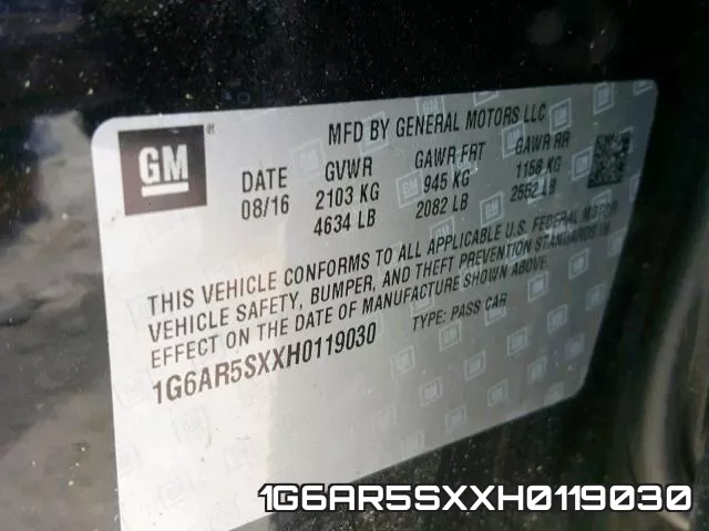 1G6AR5SXXH0119030 фото 2