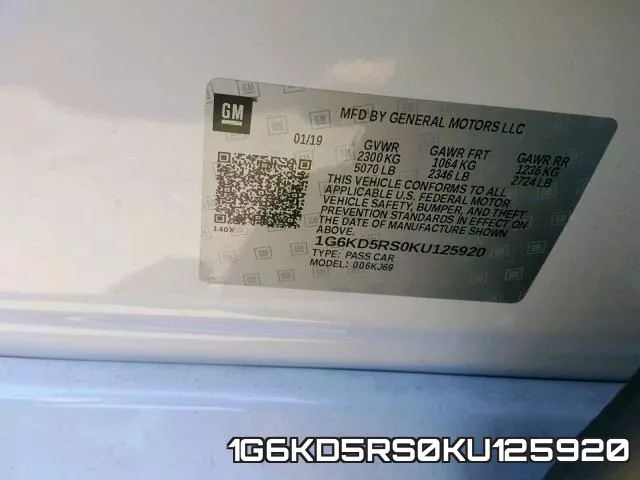 1G6KD5RS0KU125920 фото 2