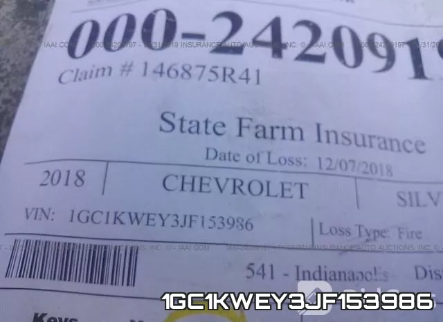 1GC1KWEY3JF153986 фото 9