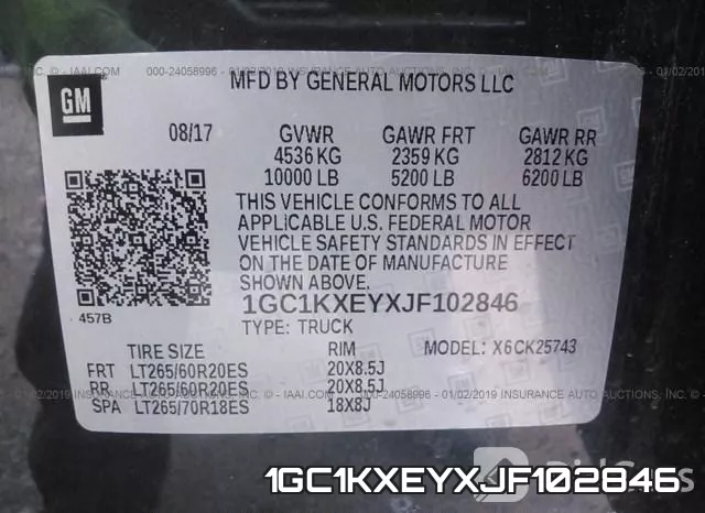 1GC1KXEYXJF102846 фото 10