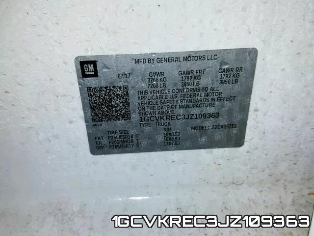 1GCVKREC3JZ109363 фото 2
