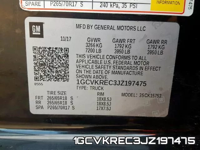 1GCVKREC3JZ197475 фото 2