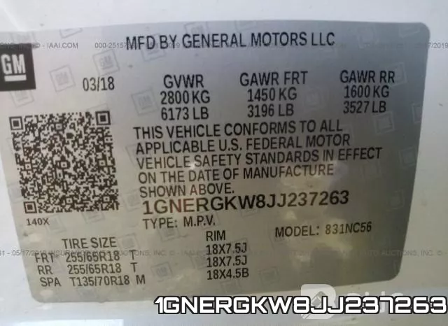 1GNERGKW8JJ237263 фото 10