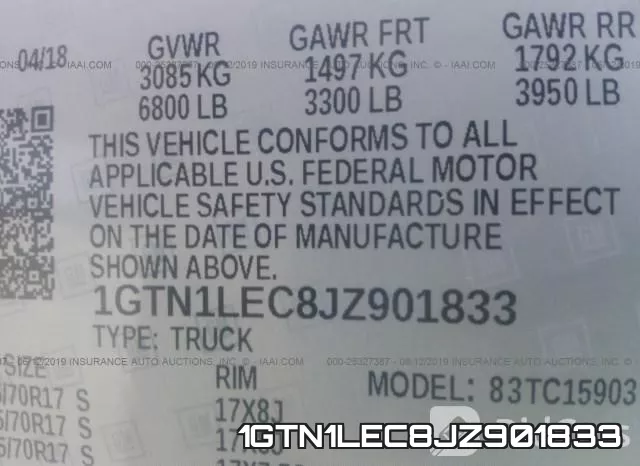 1GTN1LEC8JZ901833 фото 10