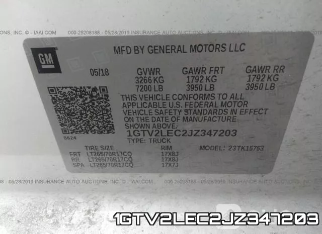 1GTV2LEC2JZ347203 фото 10