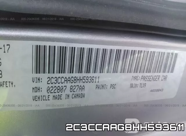 2C3CCAAG8HH593611 фото 10