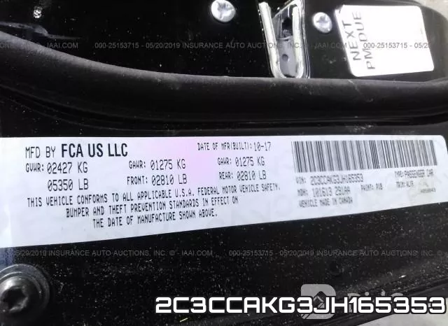 2C3CCAKG3JH165353 фото 10