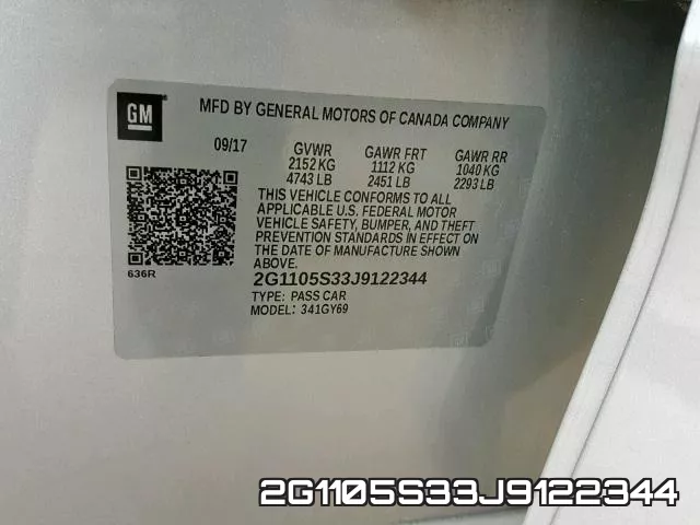 2G1105S33J9122344 фото 2