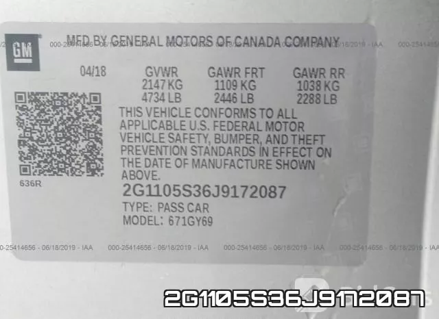 2G1105S36J9172087 фото 10