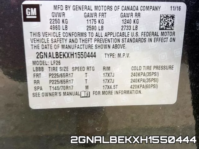 2GNALBEKXH1550444 фото 2