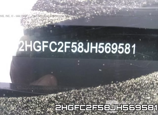 2HGFC2F58JH569581 фото 10