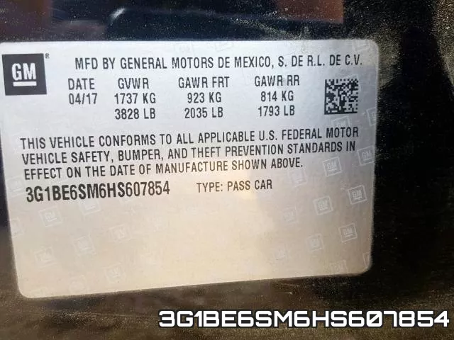 3G1BE6SM6HS607854 фото 2