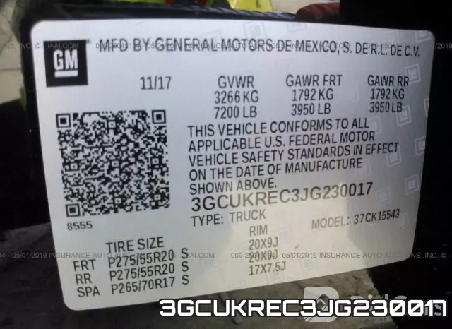 3GCUKREC3JG230017 фото 10