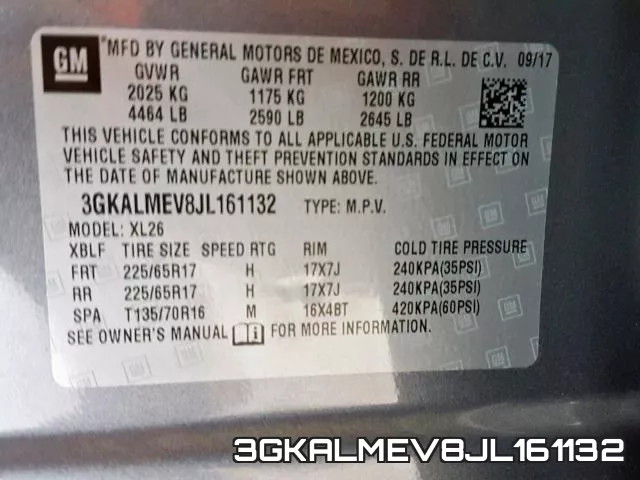 3GKALMEV8JL161132 фото 2