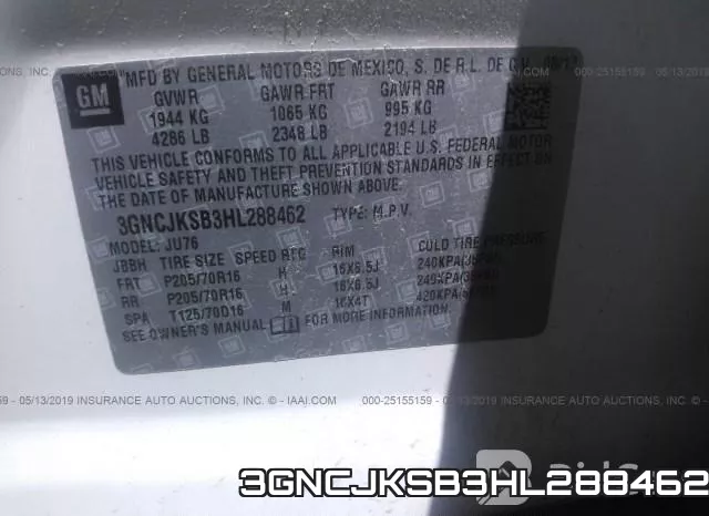 3GNCJKSB3HL288462 фото 10