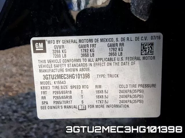 3GTU2MEC3HG101398 фото 2