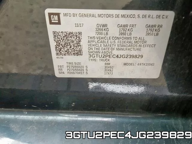 3GTU2PEC4JG239829 фото 2
