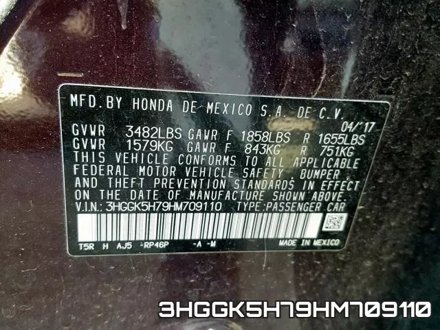 3HGGK5H79HM709110 фото 2